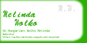melinda wolko business card